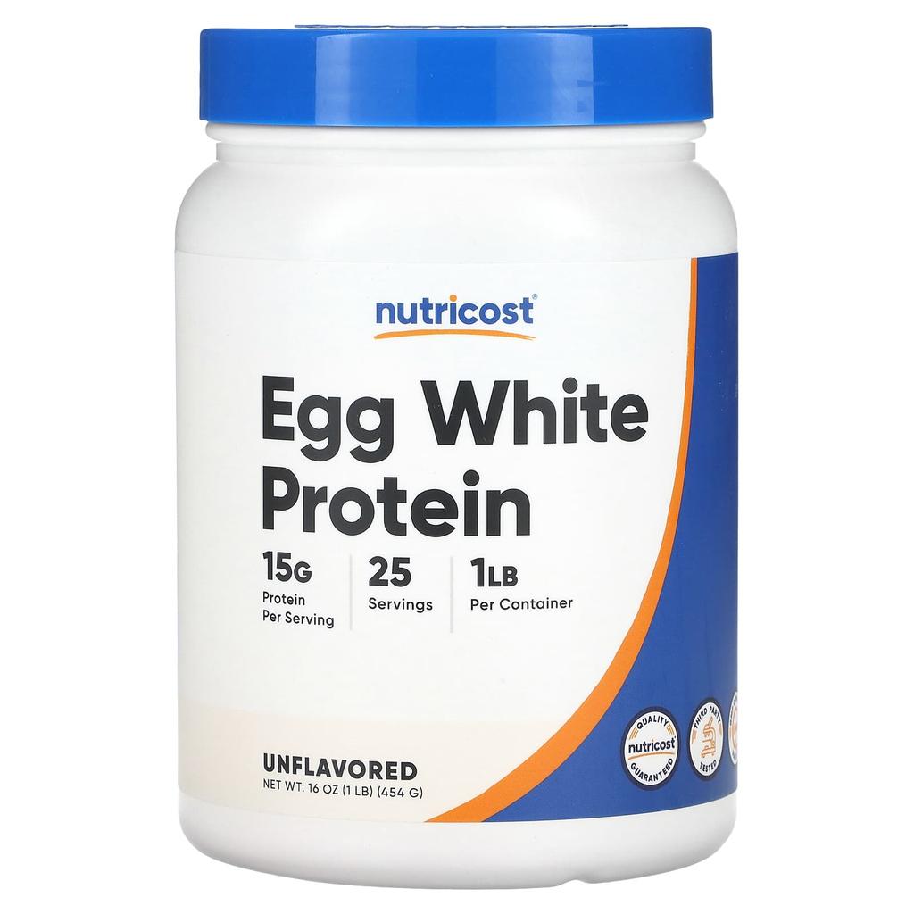 Nutricost Egg White Protein, Unflavored, 1 Lb (454 G)