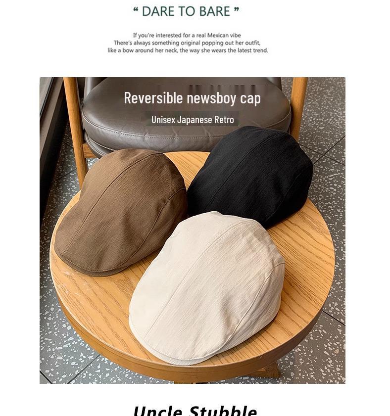 Винтажная японская летняя кепка-утка: Ретро уличный стиль для мужчин и женщин