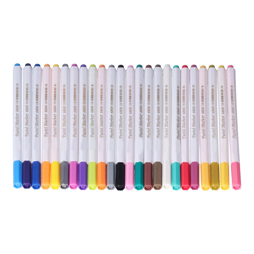 Markers Set Acrylic Pastel 24 Colors Watercolor Pens for Painting Hand Drawing Graffiti