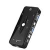 USB 2.0 KVM Switcher 2  4 Port VGA Manual Switch Box Video Sharing Adapter (4 Ports)