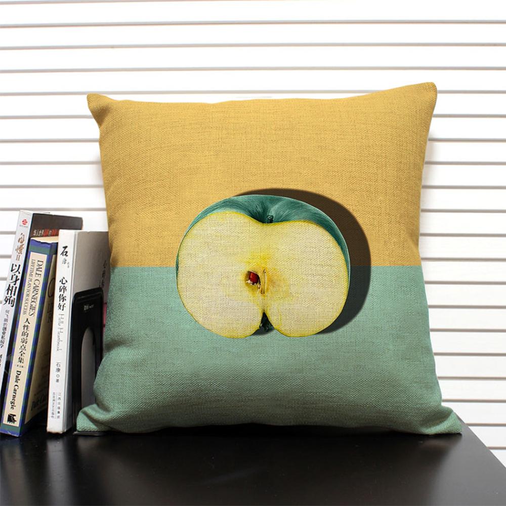 Tropical Plant Fruits Cushion Cover Cactus Pineapple Pattern Home Sofa Modern Art Decorative Pillow Case 45x45 Linen Pillowcase