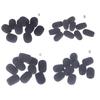 10Pcs Microphone Headset Grill Windscreen Sponge Foam Black Mic Cover
