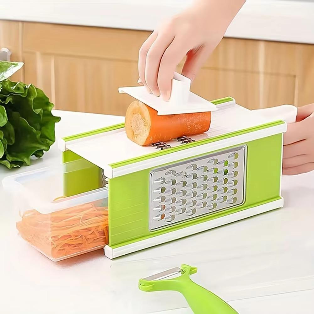 5 in 1 Vegetable Chopper with Container Vegetable Grater Potato Slicer Kitchen Gadgets