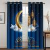 Luxury Eid al-Fitr Ramadan Curtains 2 Panels Islamic Traditional Design Living Room Bedroom Home Decor Curtains