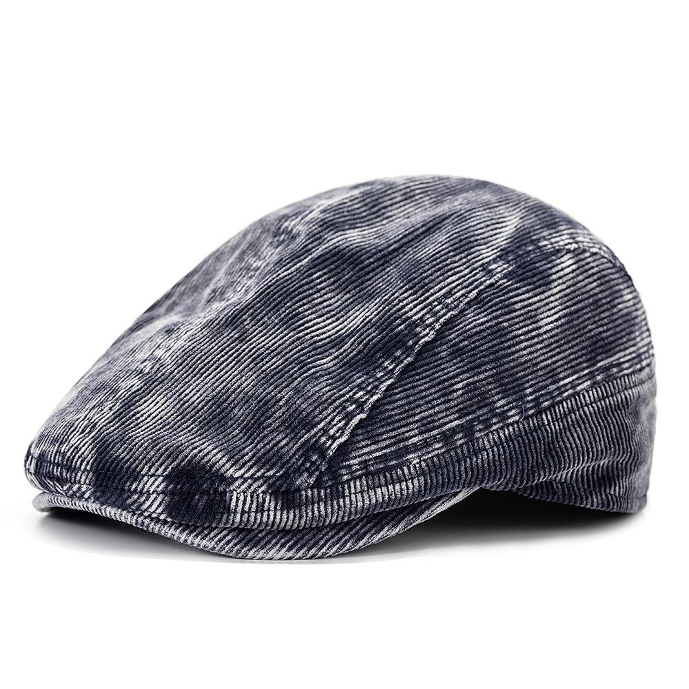 Вельветовая кепка с козырьком винтажная мужская кепка берет женская тай-дай износостойкая кепка