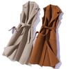 Women's Wool Blend Vest - Autumn/Winter 2025 Collection: Stylish Long Suit Collar Waistcoat