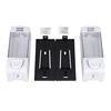 2x350ml Bathroom Wall Mounted Soap Shampoo Box Sanitizer Dispenser Lotion Liquid Pump