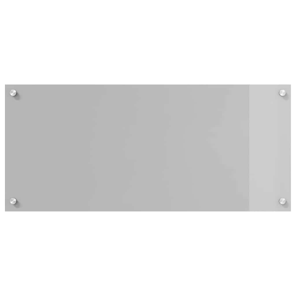 Kitchen Splashback 2 pcs Light Grey 90 x 40 cm Tempered Glass