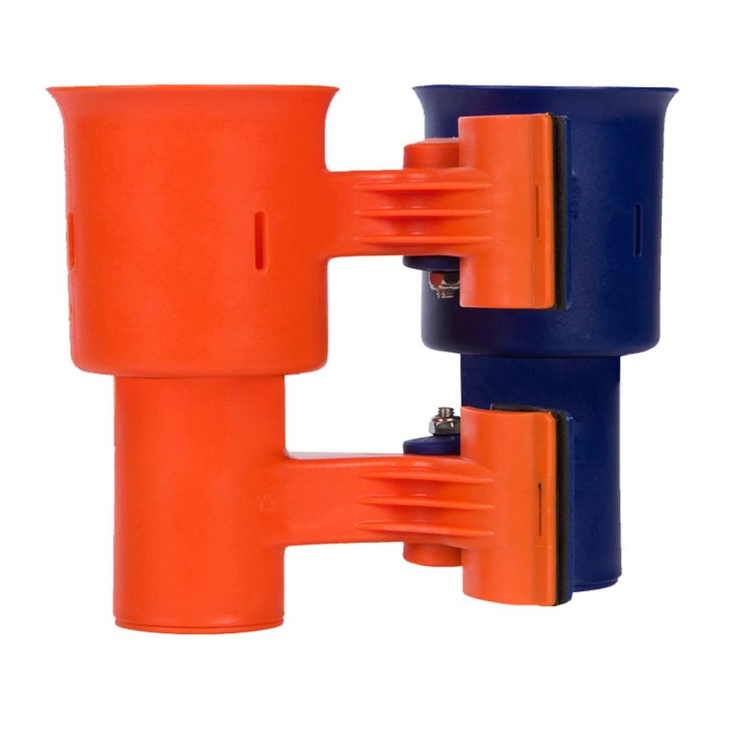 Лучший подстаканник для рыбалки на пляже ROBOCUP оранжевого и синего цвета, для напитков, удочки, лодки, стула, гольф-кара, инвалидной коляски, ходунков.