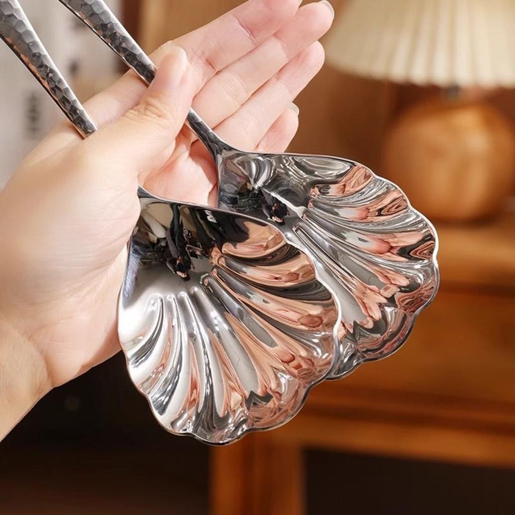 Многофункциональная ложка-ракушка, сервировочная ложка, простая в уходе, суповая ложка, кулинарная ложка, простая в использовании для профессионального использования