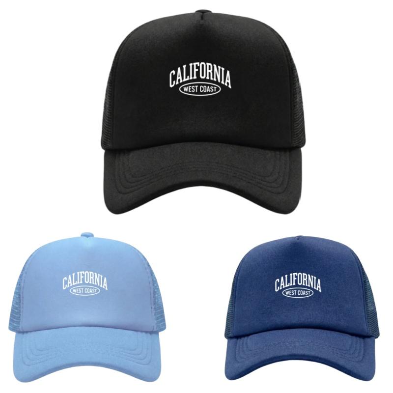 Регулируемая бейсболка с принтом Калифорнии Классическая Snapback Шляпа "Папа" Дышащая сетчатая шляпа Для гольфа, рыбалки, активного отдыха Кепка от солнца