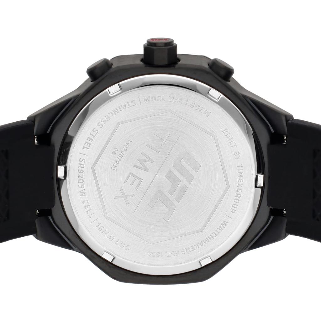 Часы UFC King с черным циферблатом, кварцевые, водонепроницаемые, 10 АТМ, минеральное стекло, 45 мм, TW2V87200, черные [TIMEX] мужские [Товар]