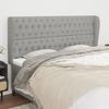 VidaXL Headboard with Ears Light Grey 183x23x118-128 Cm Fabric3118306