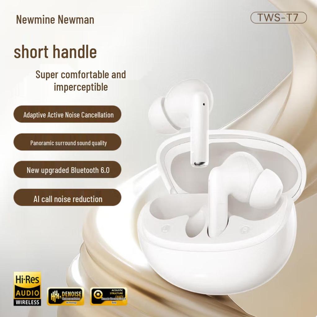 Newman T7 Wireless Bluetooth Headphones: 13mm Wide Sound Field Unit with Full-Range Immersive Sound.