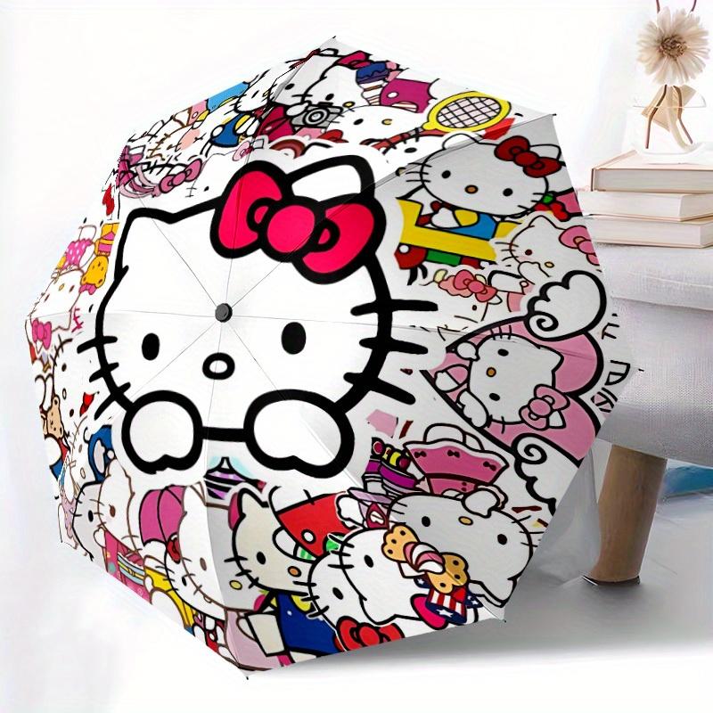 1pc Hello Kitty Automatic Opening/closing umbrella, Compact Travel Umbrella - - Festive Accessory, Sturdy Ribs yy250807096