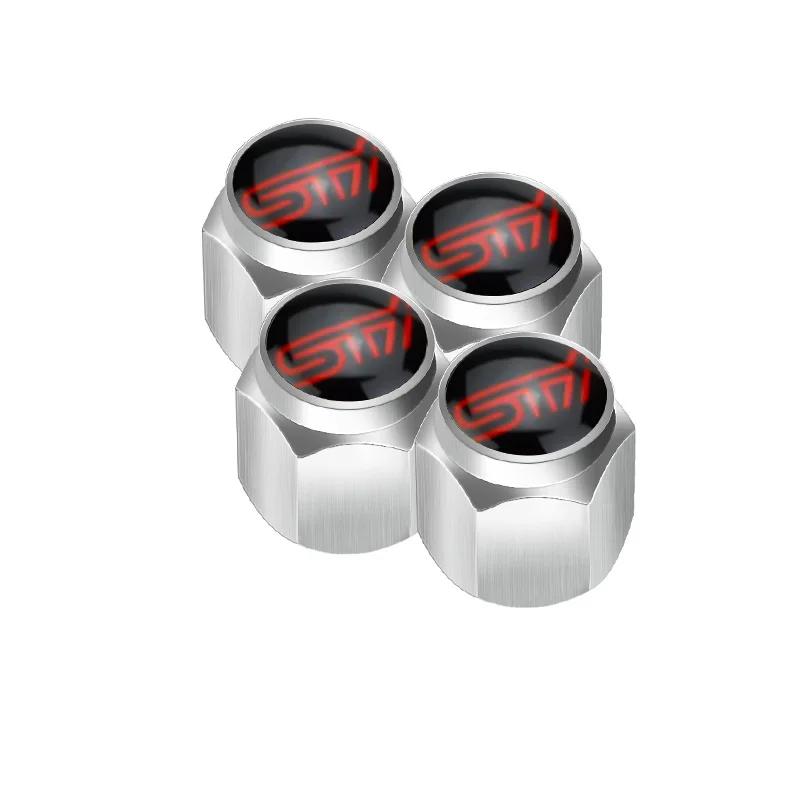 For Subaru ASCENT BRZ FORESTER IMPREZA LEGACY LEVORG OUTBACK STI TRIBECA Alloy Car Wheel Tyre Tire Valve Stem Caps with Wrench oi3