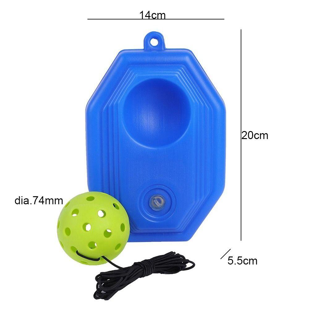 Синий Тренажер для пиклбола 40 отверстий Мяч для отскока Прочный Тренажер для пиклбола для одиночных тренировок В помещении и на улице