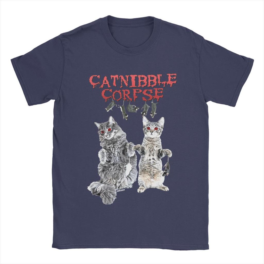Men Catnibble Cannibal Corpse T Shirts Pure Cotton Tops Unique Short Sleeve Round Collar Tees Summer T-Shirt