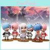 Adorable 9cm Pvc Rem And Ram Figures From Zero Two World Anime Collectibles