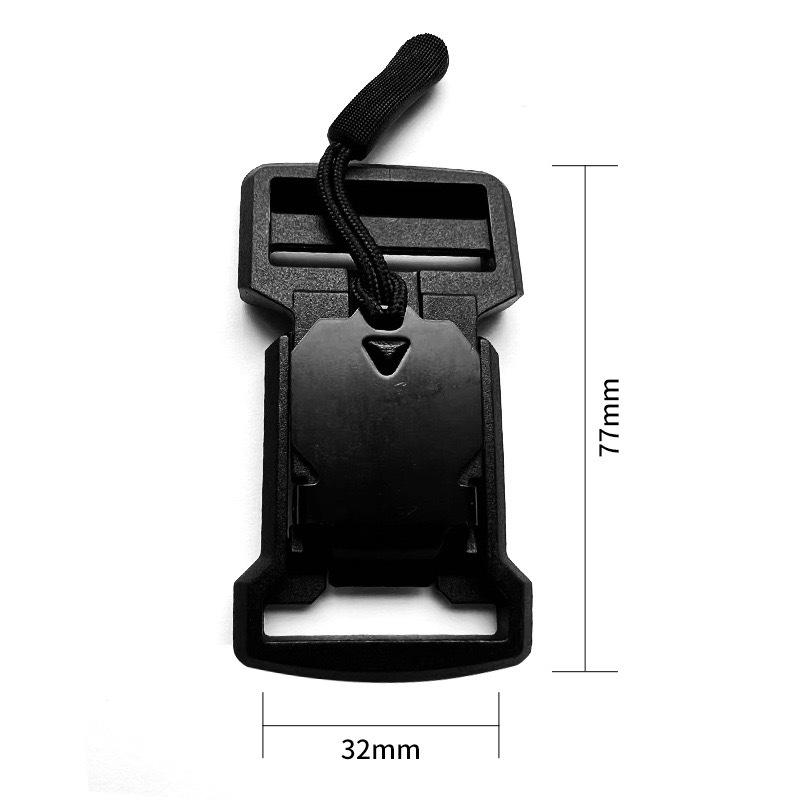 Plastic Magnetic Tactical Buckle for 2.0-5.1CM Belts and Backpacks