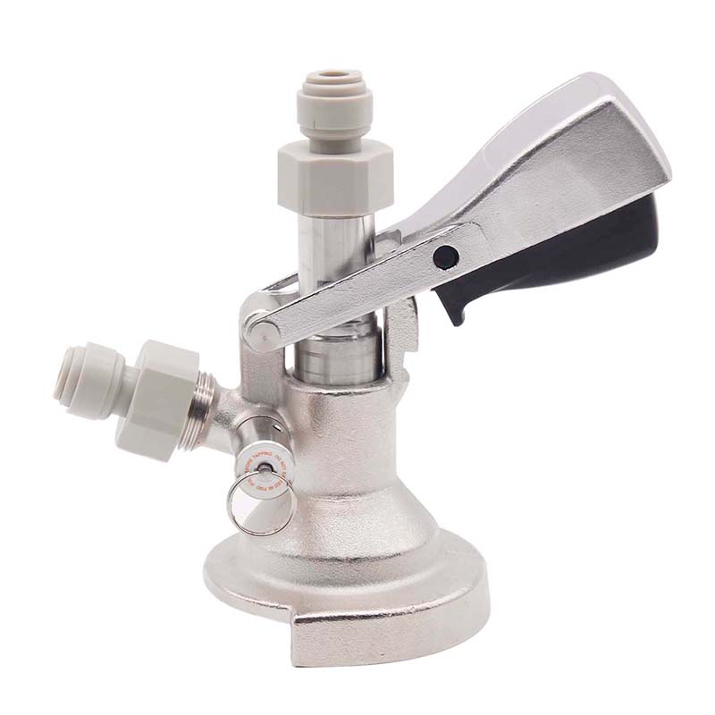 Type A Draft Beer Homebrew Keg Coupler Beer Dispenser Type A Brass Body Stainless Probe Push In Fitting