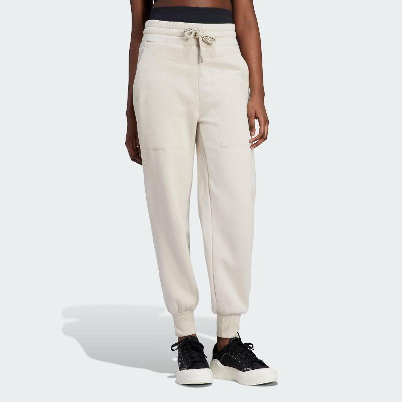 adidas Женские брюки-джоггеры с логотипом совместного бренда X Stella McCartney Off-White IQ2640