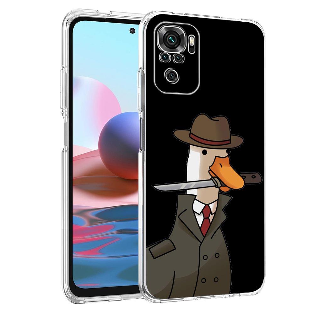 Мультяшный Утенок Сомнения Прозрачный Чехол Для Телефона Для Xiaomi Redmi Note 12 5G 9S 9 8 10 11 Pro+ 9T 8T 10C 9C 9A 7 Pro Мягкий Силиконовый Задний Чехол