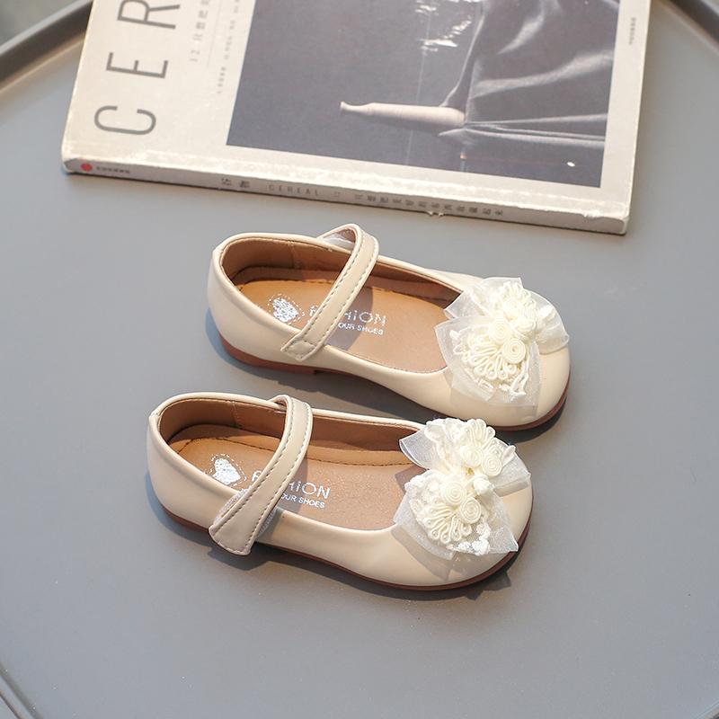 Новые детские кожаные туфли Мэри Джейн Сладкие Элегантные Туфли Принцессы для девочек Весна Осень Детские Повседневные Плоские Платье Одинарные Туфли