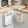 Foldable Wall-Mounted Kitchen & Toilet Trash Can with Large Capacity