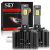 2Pcs 50000LM D3S LED Headlights Canbus D1S D2S D4S D5S D8S D1R D2R D2C D3R D4R Turbo LED CSP 6000K White Plug&Play Auto Headlamp