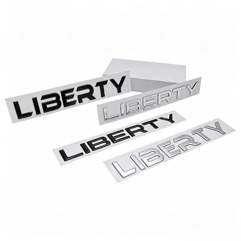 Автонаклейка LIBERTY подходит для тюнинга автомобиля Наклейка на багажник с английским алфавитом LIBERTY Логотип на багажник