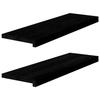 VidaXL Window Sills 2 Pcs Dark Brown Solid Oak Wood 4009190