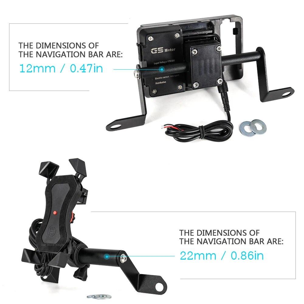 Мотоциклетный GPS-СМАРТФОН для лобового стекла, GPS-навигация, кронштейн для пластины, адаптер, держатель для Tiger 900 GT Rally PRO для Tiger900 21