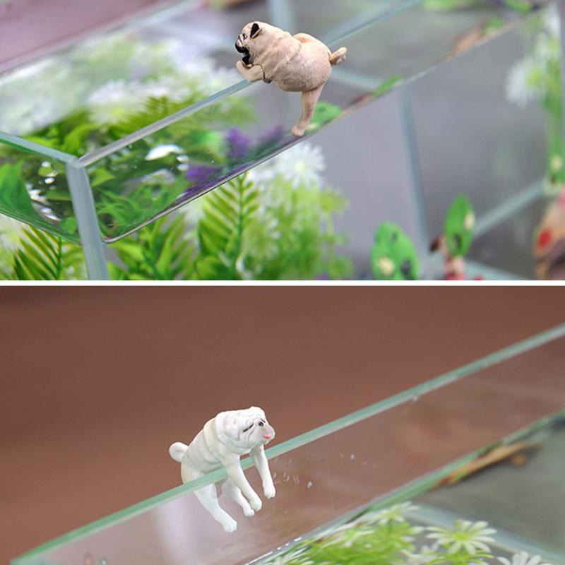 Креативные украшения для собак для аквариума, ПВХ, каваи, мультяшная подвеска для собак, восхождение