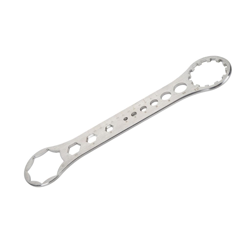 Removal and Installation Wrench Spanner Tool 8T‑12T Front Fork Repair Tool Stainless Ste