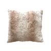 Coussin Imitation Fourrure - Naturel - 40 X 40 Cm - Beige - Synthétique - Design Contemporain