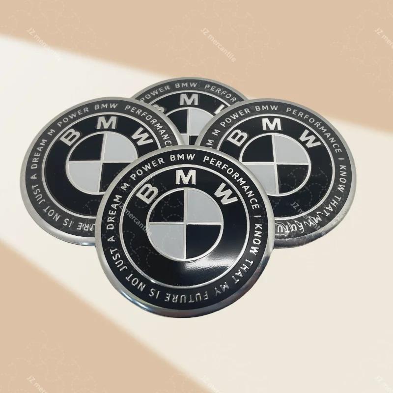 4pcs-60mm automobile wheel hub sticker logo rim cover badge For BMW X1 X3 X5 X6 Z4 M2 M3 M4 modified hub center sticker gsrm90