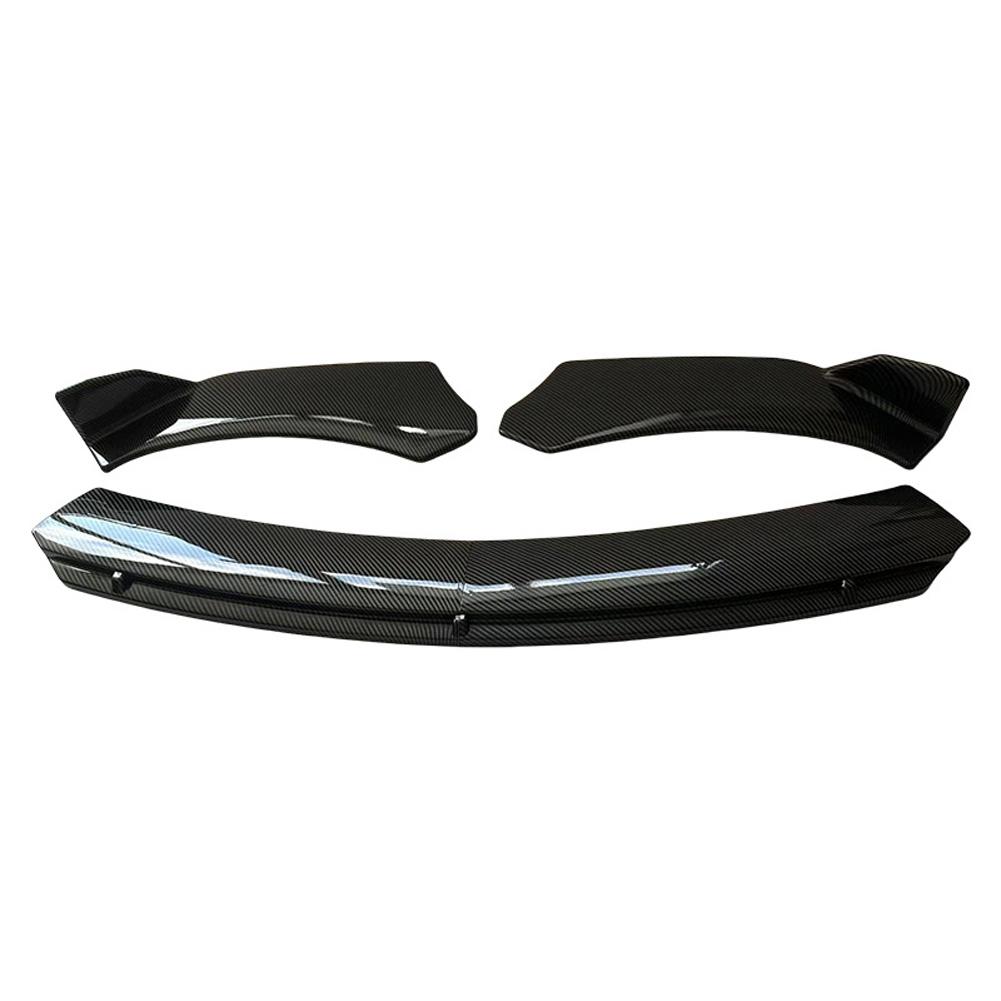 4 PCS Universal Car Front Bumper Lip Spoiler 4-Stage Front Bumper Fixed Front Lip Chin Splitter Front Body Shovel For Most Cars