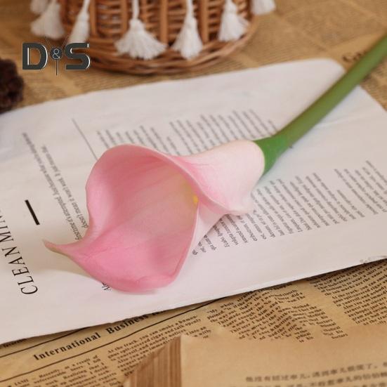 Не выцветающее искусственное растение, привлекающее внимание, необычный обжимной цветок-имитация каллы