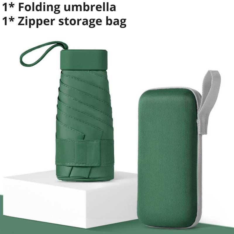 Стильный многоцветный портативный складной зонт для женщин с тканью с защитой от УФ-лучей