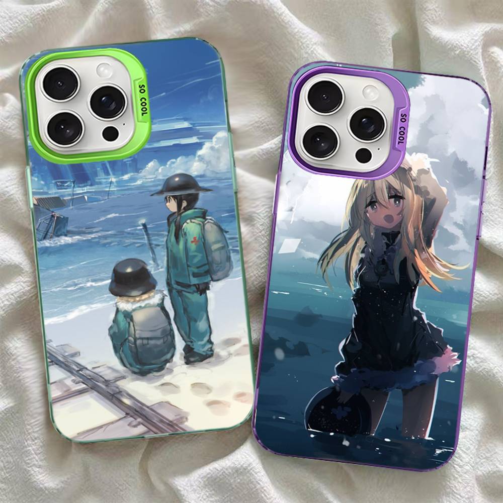 Чехол для телефона с аниме G-Girls Last Tour Movie для iPhone 17 16 15 14 11 12 13 Pro Max Plus Pro Цветной Серебристый Чехол