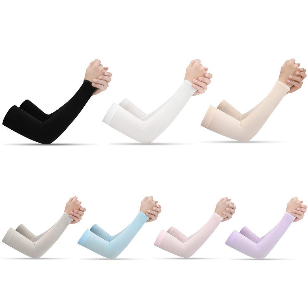 Exposed Thumb Sportswear Basketball Running Sun Protection Arm Cover Outdoor Sport Arm Sleeves