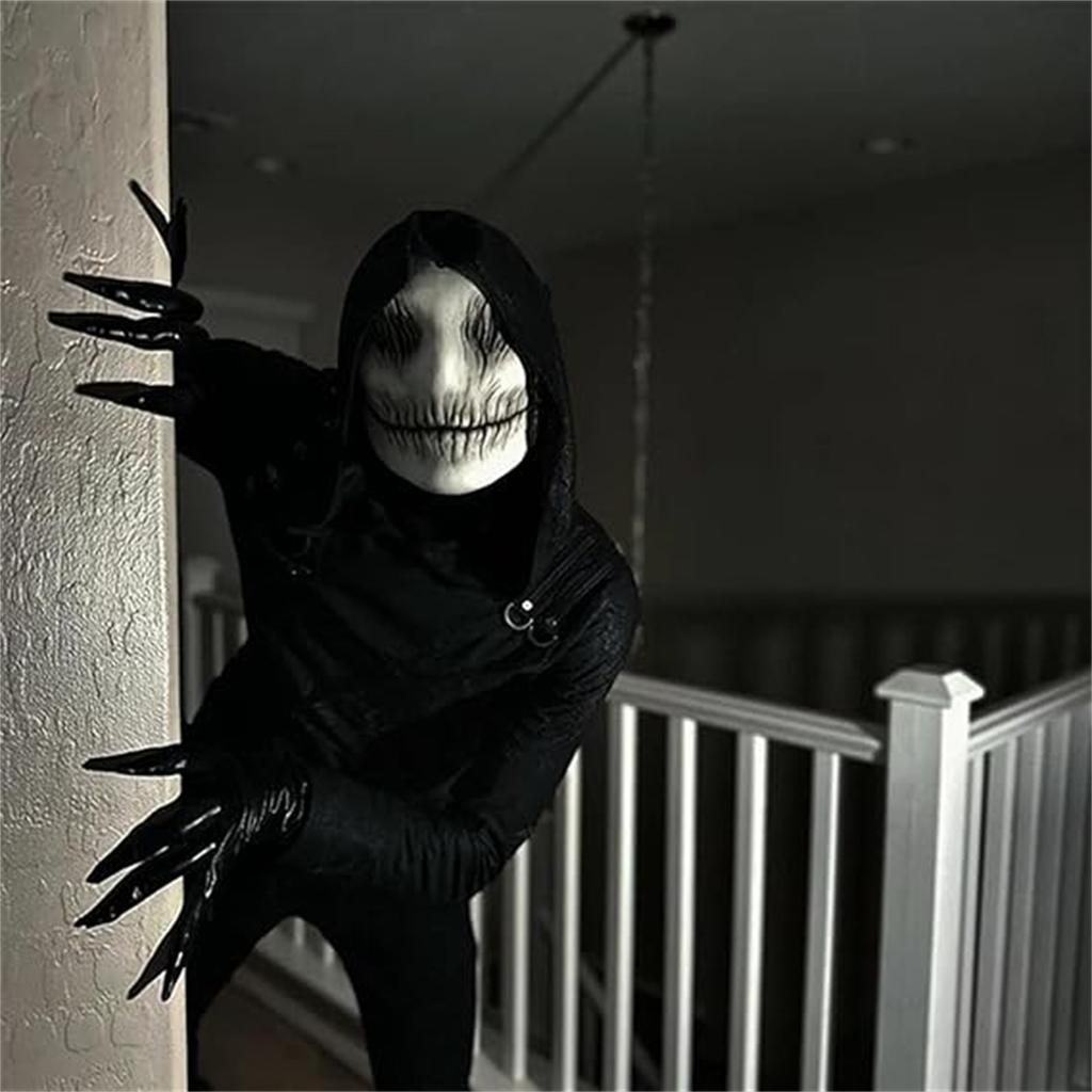 Костюм для косплея Ужасные упыри на Хэллоуин | Кори на Хэллоуин | Тонкая улыбка | Ужасный головной убор для косплея | Латекс для реквизита