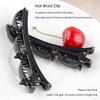 Elegant Plastic Hair Clips, Double Clip Twist Side Clamp, Solid Color Hairpin Set for Styling and Holding Hair in Place