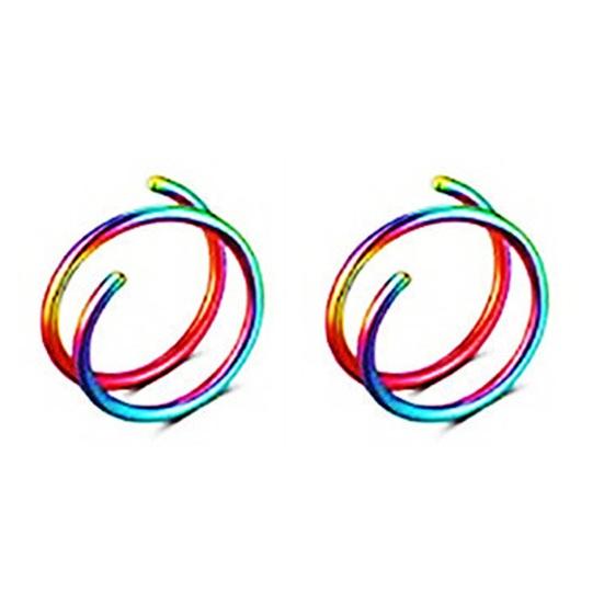 2 шт. Кольцо в нос Привлекательное Устойчивое к коррозии Нержавеющая сталь Стильный пирсинг Кольцо в нос Декор Женские украшения для женщин