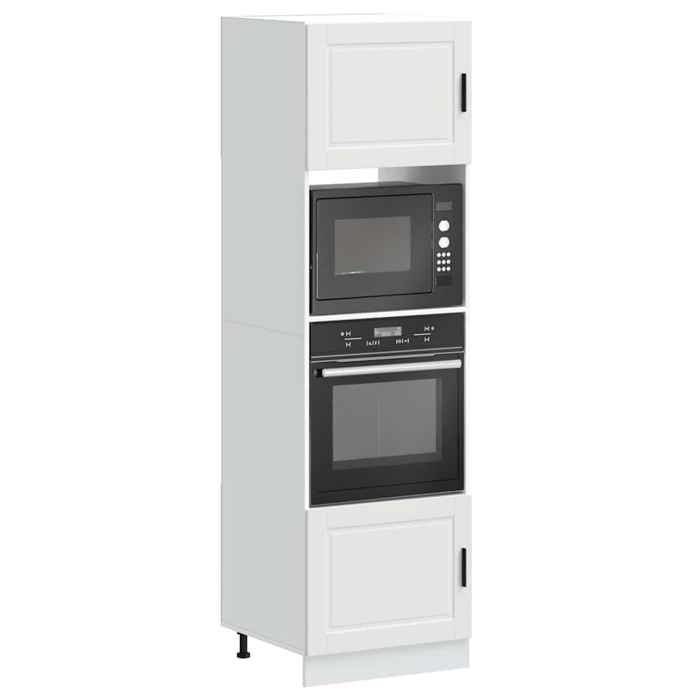VidaXL Oven Cabinets 2 Pcs Porto White Engineered Wood 3315051
