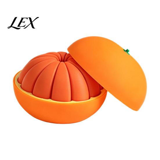 Simulated Orange Toy 3D Printed Fidget Toy, Stress Relief Realistic Fake Fruit Model Decoration Ornament for Home Office