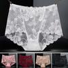 Women Briefs Breathable Elastic Hollow Out High Waist Trendy Inside Wearing Cotton Lace Stitching Ladies Briefs