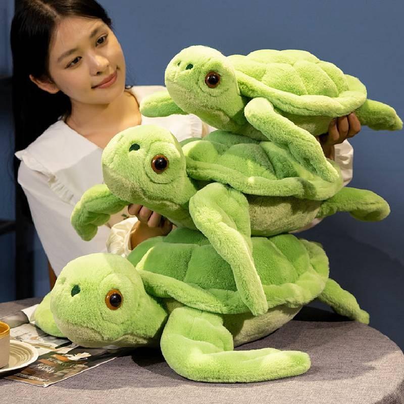 Sea Turtle Green Plush Toy Stuffed Animal Doll Cute Decoration Gifts Children