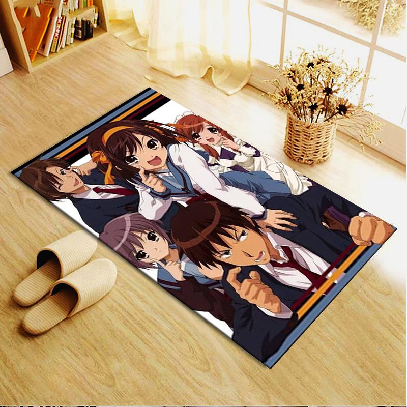 2026 NEW The Melancholy of Haruhi Suzumiya Carpet Rug for Living Room Bedroom Home Sofa Decoration,Kids play Non-slip Floor Mat